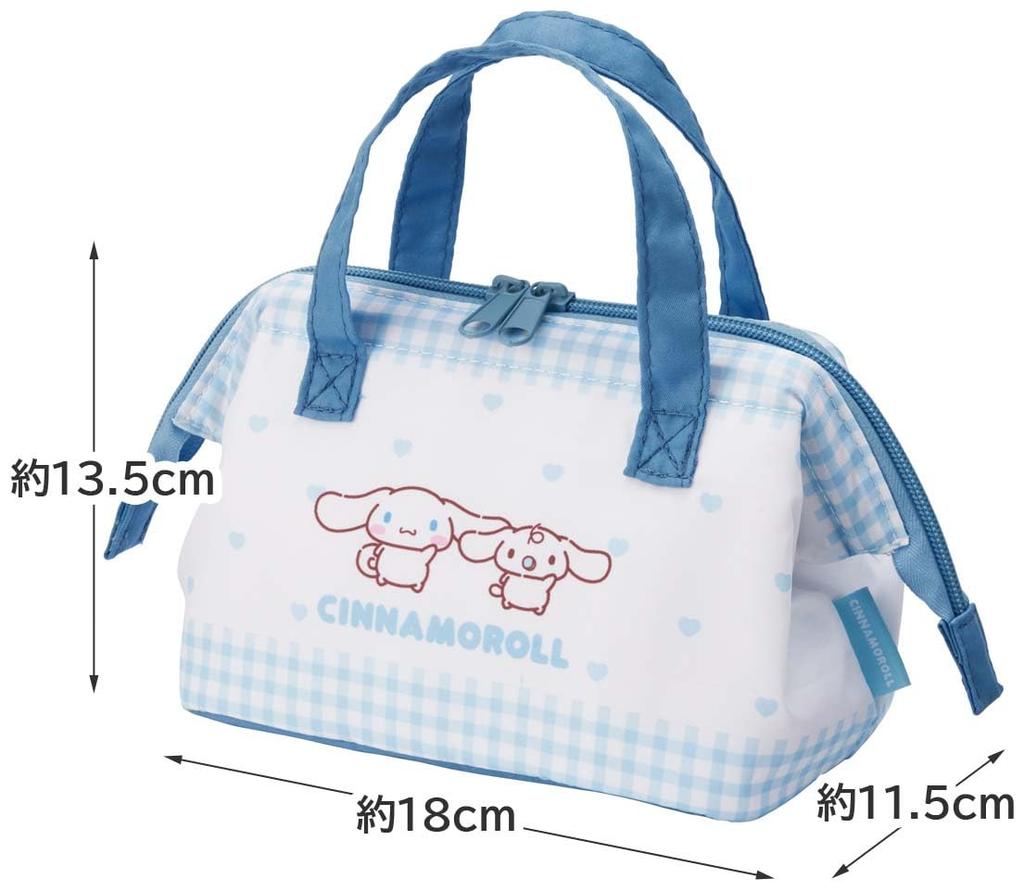 Skater Izolovaná taška na oběd se sponou Dítě na oběd Vždy se zapínáním Sanrio, Velikost, Dětské krabičky, Cinnamoroll, Přátelé, KGA0-A
