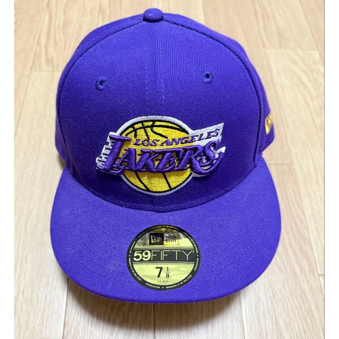Used Good condition NEW ERA Lakers 59FIFTY Cap 7 1/8