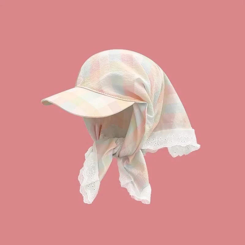 Big Brimmed Baseball Cap 2026 New Headscarf Summer Sunshade Hat Korean Version Butterfly Bow Women's Sun Hat