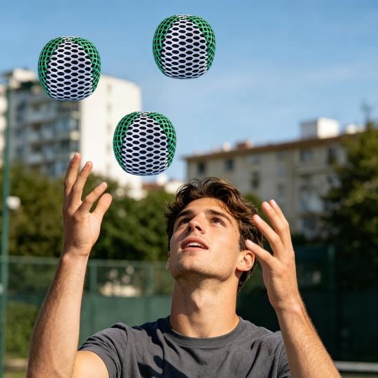 3Pcs Set Filled Toss Soft Fabric Football Bags Balls Juggling Balls
