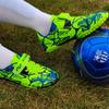 Children Firm Ground Soccer Shoes Turf Football Sneaker Athletic Cleats Soccer Sneakers for Kids Outdoor Indoor Sports Anti-slip