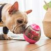 Dog Toy and Mental Stimulation, Interactive Puzzle Treat Ball for Frenchie, Dog and Cat Slow Feeding Ball (Red)