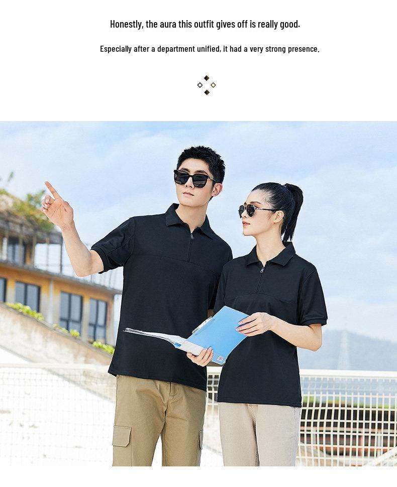 Quick-Drying Car Repair Uniform Short Sleeve Polo Shirt with Logo
