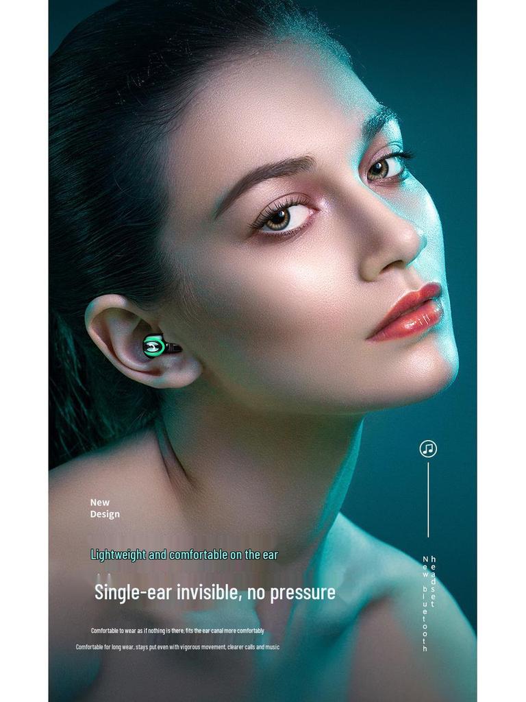 Bluetooth Earbuds M9: Single Ear, True Wireless Stereo, Long Standby, M6 Sports Model