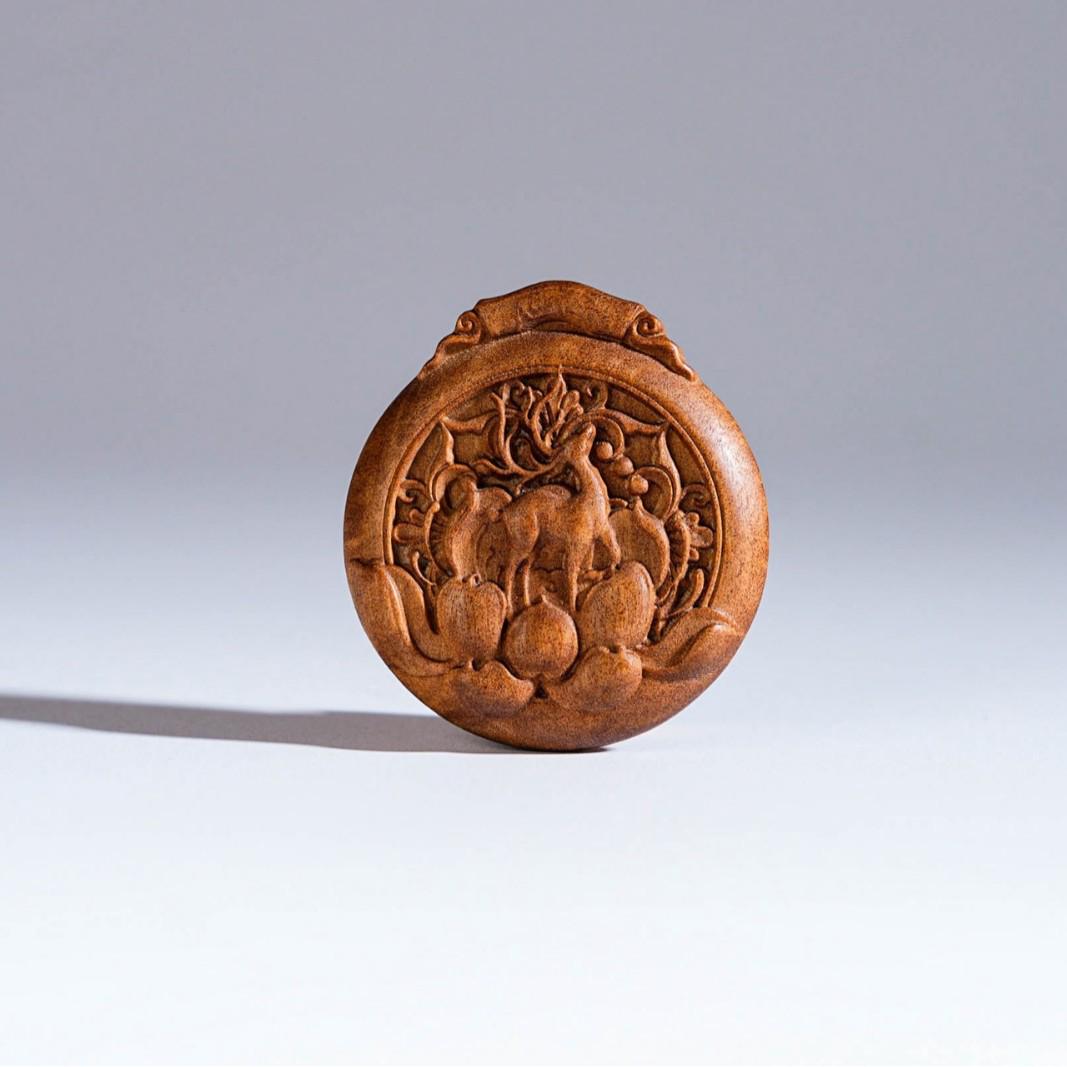 Indian Sandalwood Original DIY Pendant by One Deer