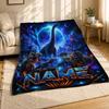 Sci Fi Dinosaur Coral Fleece Blanket Space Dino Decor