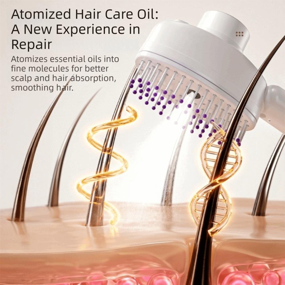 3.7V 500 mAh Rechargeable Spray Hair Comb Lithium Battery Hair Care Brush Scalp Massager  Daily Use