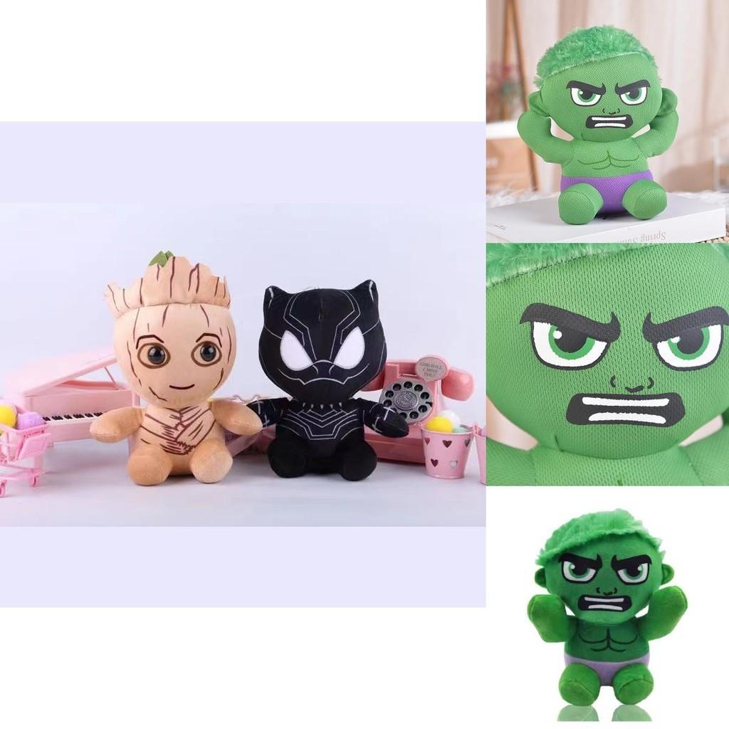 Superhero Marvel Avengers Plush Toys Black Panther, Hulk, And Groot In Ultra Soft Crystal Fabric