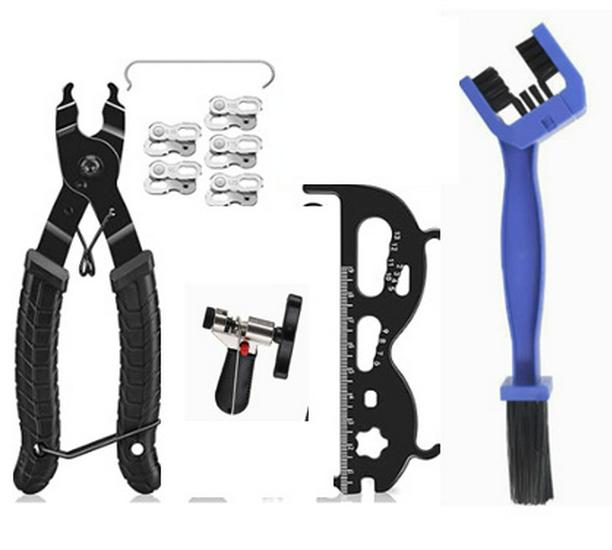 Mountain Bike Chain Tool Set: Caliper, Breaker, and Magic Buckle Pliers