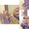 Irregular Purple Water Drop Rhinestone Zirconia Chain Ring For Women Stylish Fashion Accessory