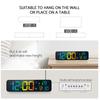 LED Digital Alarm Clock Snooze Temperature Date Display USB Desktop Strip Mirror LED Clocks for Living Room Decoration