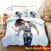 Sexy Selena Gomez Beding Set Single Twin Ful Quen King-Sized Dimensionsd Dimensions Bed Linen Set Adult People Kid Bedrom Duvetcover Sets Anime Parure
