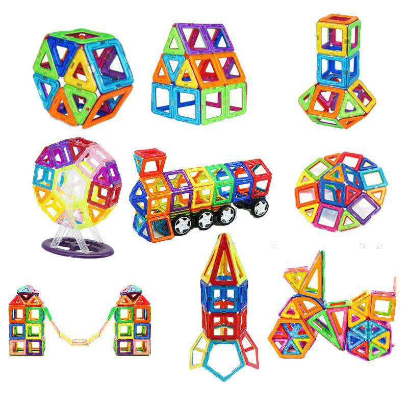 Multicolor Magnetic Building Blocks With Good Abrasion Resistance For Creative Kids