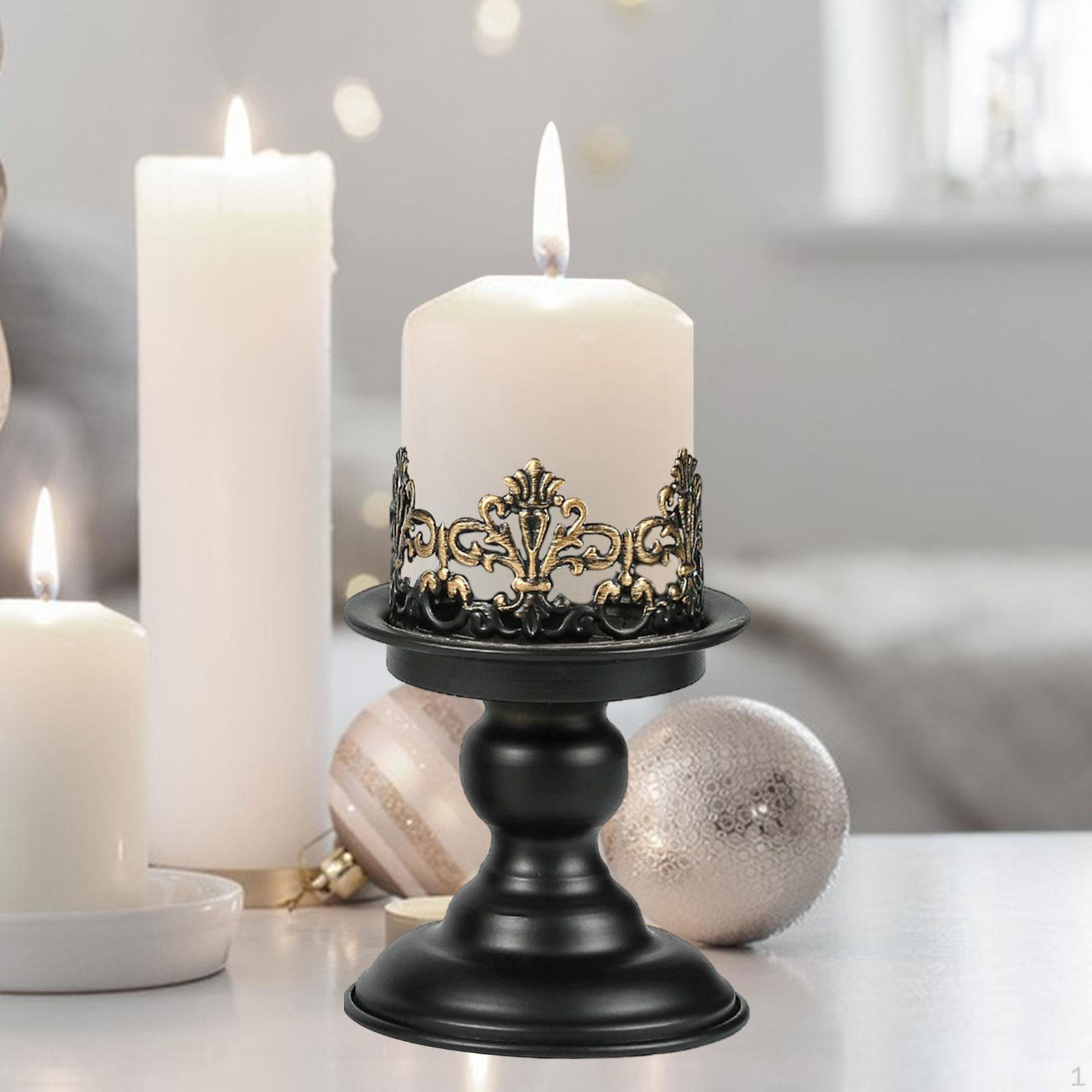 

Элегантный металлический подсвечник для домашнего декора L