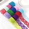 New Mesh Embroidery Lace Ribbon Tape Non-Stretch Unilateral Lace Tape Woven Cotton DIY Sewing Lace Curtain Craft