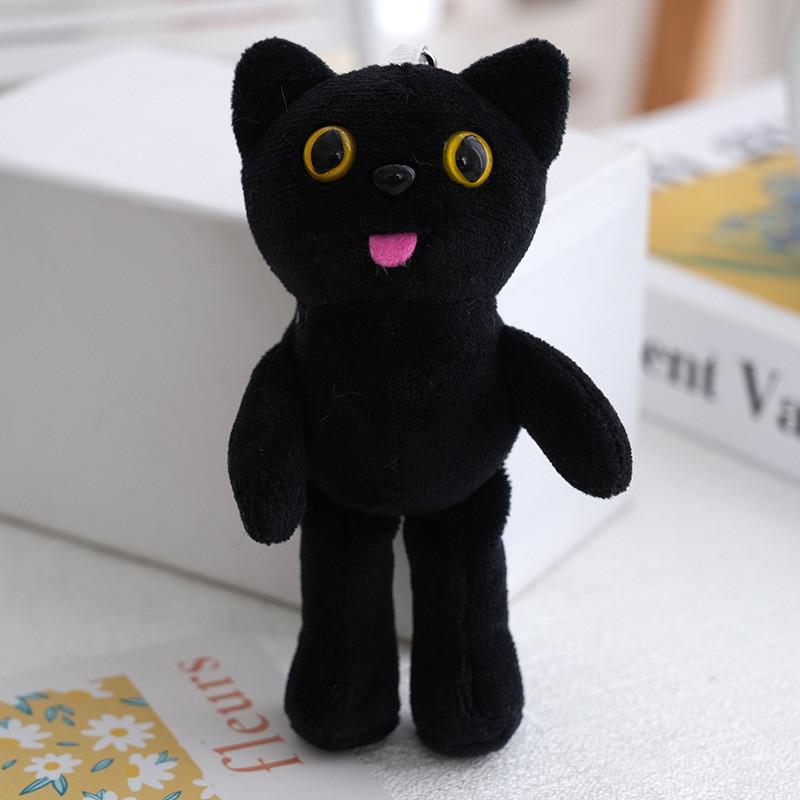 

Dragon Same G Style Cat Animal Plush Toy Keychain Stuffed Doll Bag Pendants чёрный