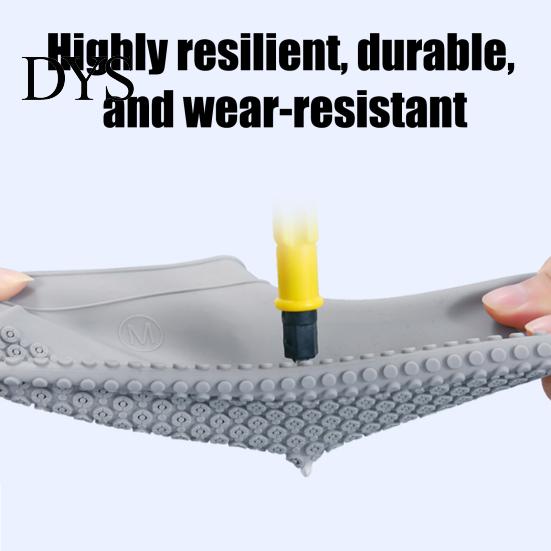 Silicone Shoe Protector 1 Pair Waterproof Rain Cover Non-Slip Reusable Overshoes Men Women Travel Outdoor Rain-proof Boot Shoes Guard