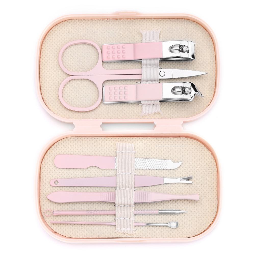 14 Piece Portable Nail Clippers Stainless Steel Ear Digging Spoon Manicure & Pedicure Set Nail