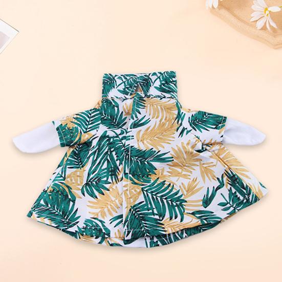 Hawaii Duck Outfit Lapel Pet Duck Clothing Tropical Leaf Print Costume for Pet Ducks And Geese Parties Beach Seaside Outings Dress-up