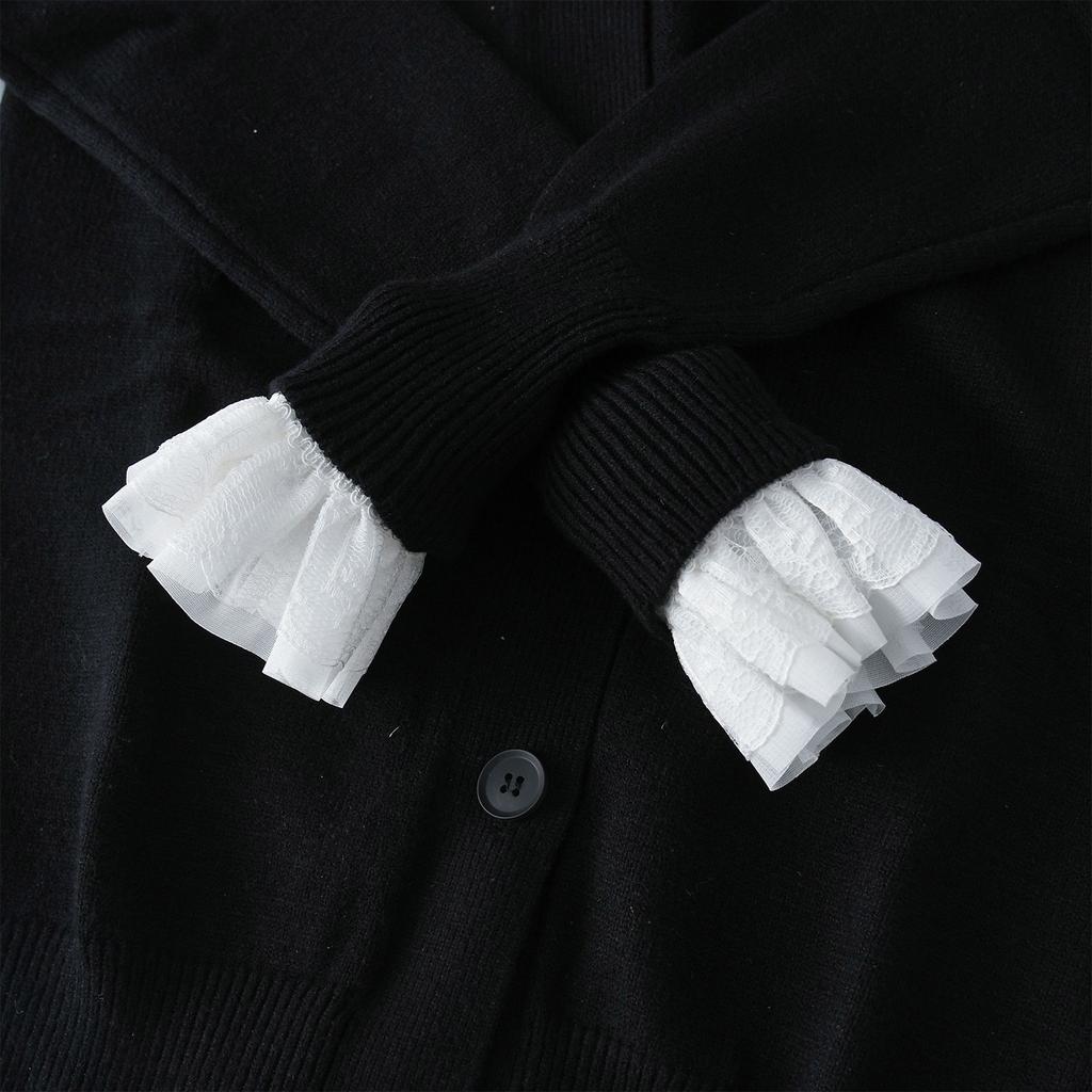 False Lace Brim Sleeves Detachable Autumn Winter Sweater Decorative Sleeves Lace Brim Pearls Lace Wrist Cuffs