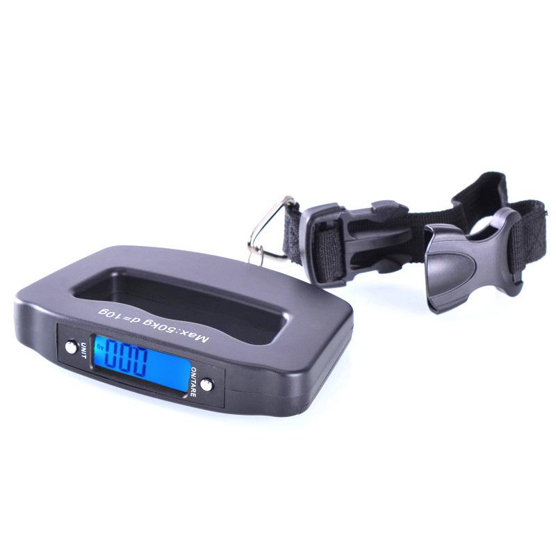 50kg Portable Electronic Handheld Backlit Scale for Luggage, Fishing, or Household Use
