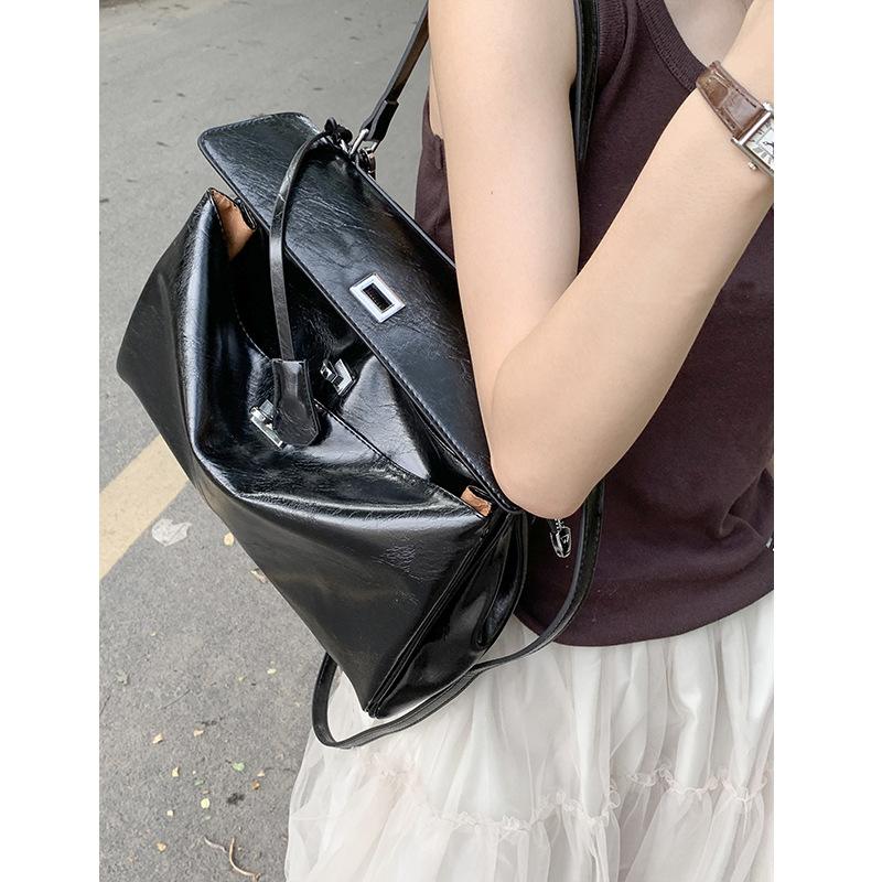 Mode Damen Handtasche Fortgeschrittene Rote Tasche Retro Hohe Kapazität Handtasche Freizeit Koreanischer Stil Schultertaschen Umhängetaschen
