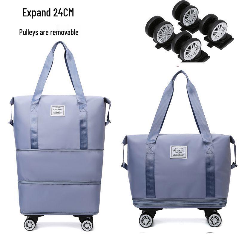 Large-Capacity Wheeled Waterproof Travel Bag for Short Trips