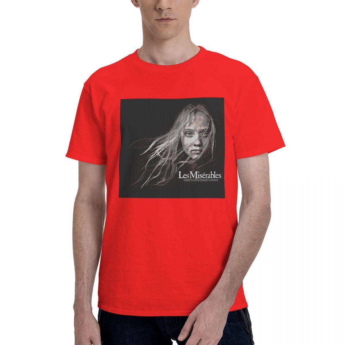 Les Miserables Cosette Face 100 Cotton Casual Breathable Confortable Kawaii Mens TShirts T Shirt Men S