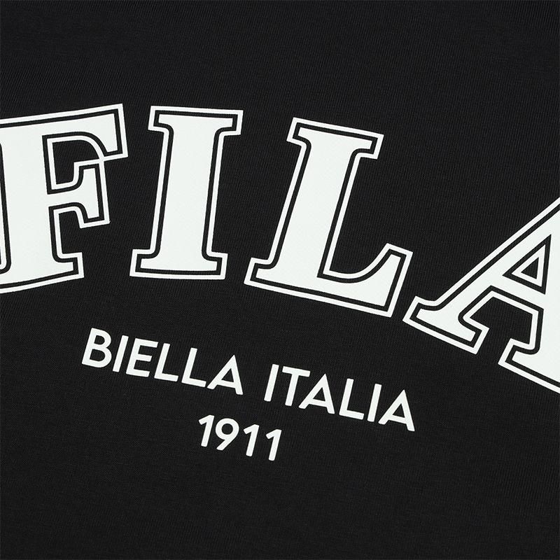 Fila SS24 Original Series Quick-Drying Casual Loose Fit Round Neck Short Sleeve T-Shirt Men Tops Black F51U429104FBK