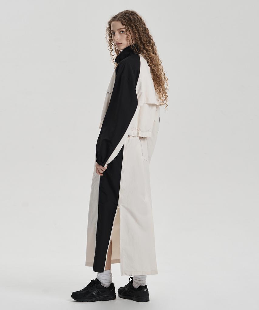 Jenyujeu Jet-Up String Long Skirt - Light Beige