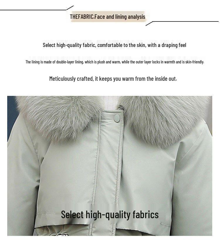 Parker Women's Korean-Style Long Winter Coat - Loose, Large-Size Down Cotton Jacket