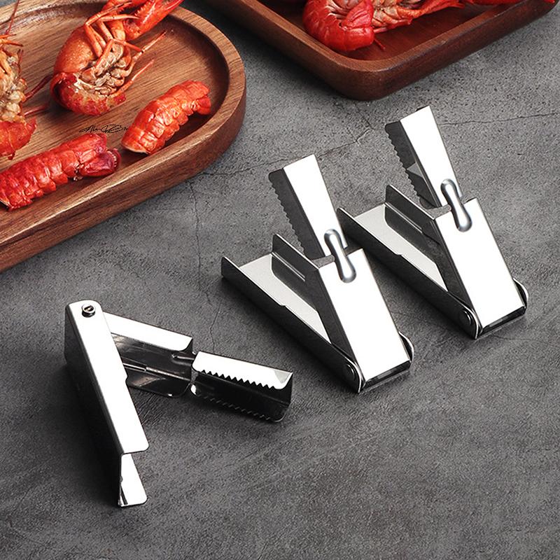Stainless Steel Shrimp Peeler Pocket Crawfish Shelling Tool Non-Slip Crayfish Device Seafood Scissors Cool Kitchen Tool