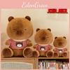 Hoodie Plush Capybara Toy Cute Cartoon Girl Child Sleeping Companion Gift Doll