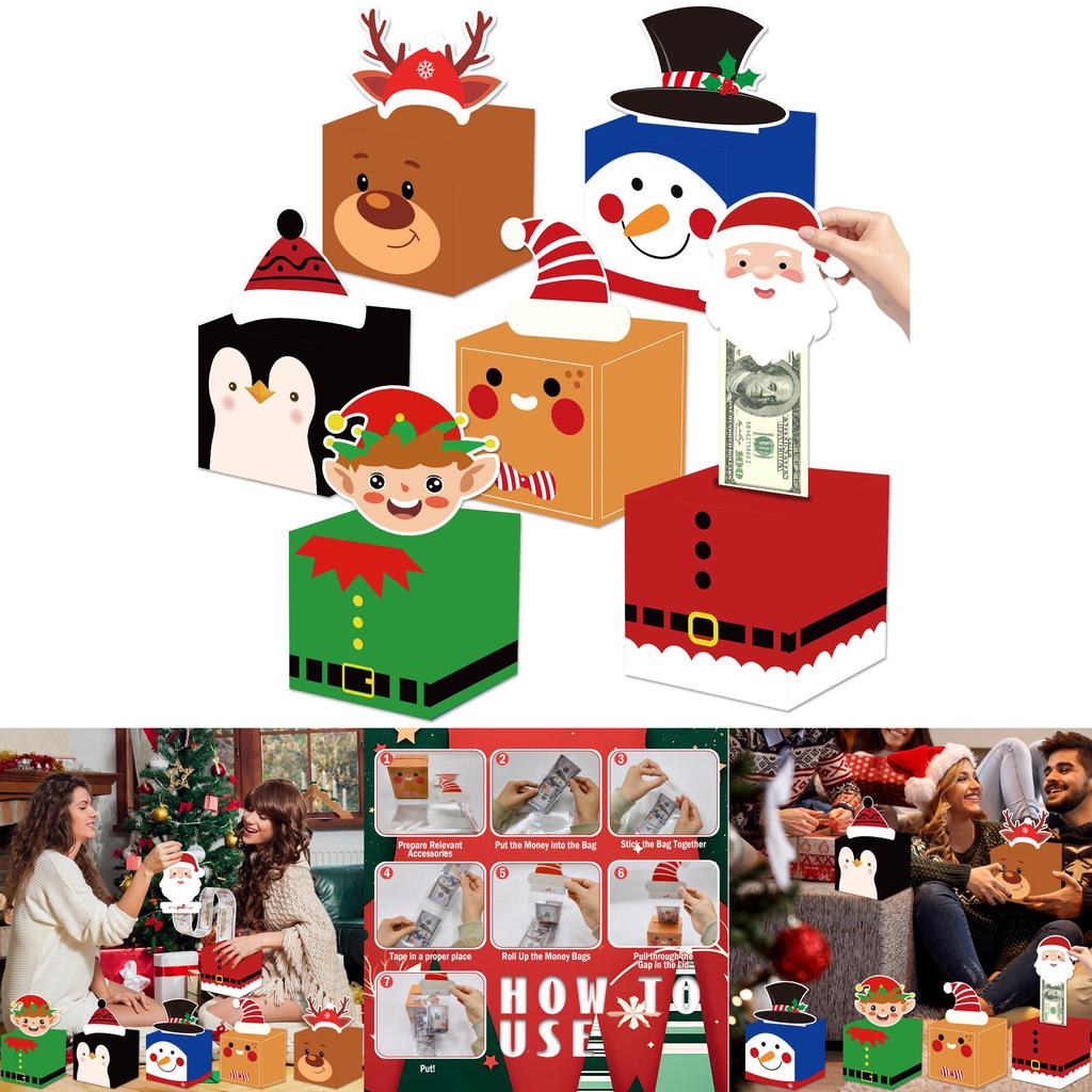 Christmas Holiday Money Pouch Set With Cash Extraction Feature For Festive Gifting