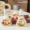 50/100 Pcs Cartoon Capybara Koala Triangle Rice Ball Packaging Bag Nori Onigiri Sushi Bag Sushi Making Mold Bento Accessories