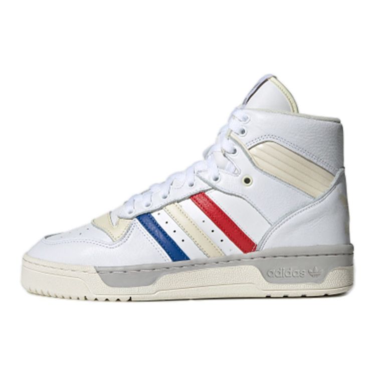 

Кроссовки унисекс adidas Rivalry High French Tricolor белые EE6371