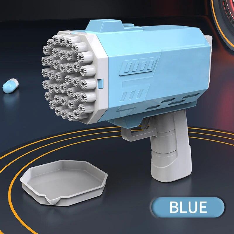 

40-дырочный ручной пористый пистолет для пузырей/свадебная игра/пузыри уличная игрушка (без пузырьковой воды) синий