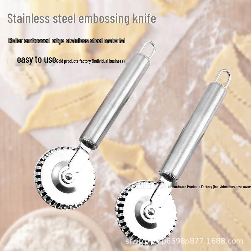 Stainless Steel Pastry Embossing & Lace Cutter Roller