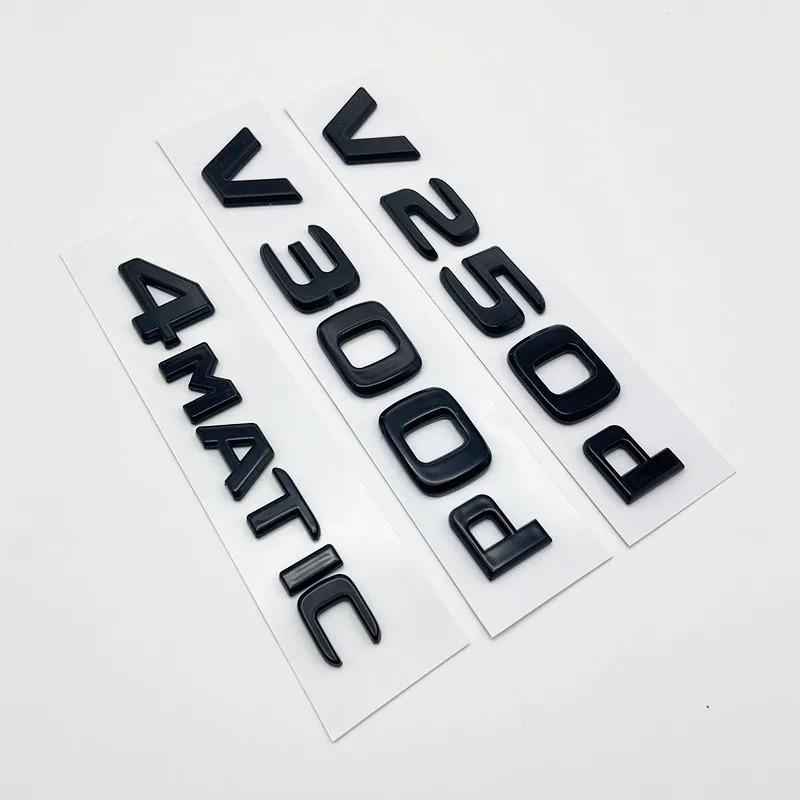 CXGSL1 3D Letters V200d V220d V250d V300d V350d ABS Emblem for Mercedes Benz V Class Car Fender Badge Trunk Nameplate Logo Sticker
