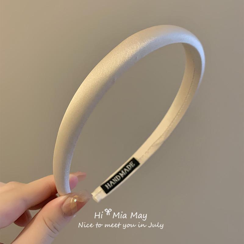 French Red Satin Headband 2025: Stylish Travel Face-Washing Hair Accessory