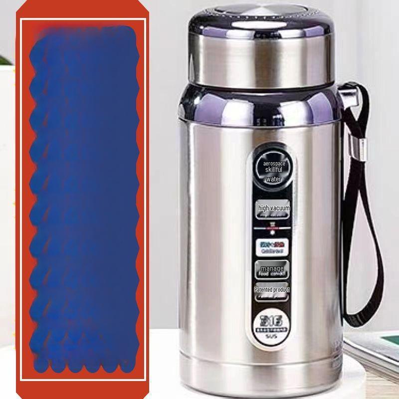 Großes Fassungsvermögen Edelstahl Isolierte Wasserflasche für Männer & Frauen - Tragbarer Outdoor Sportbecher