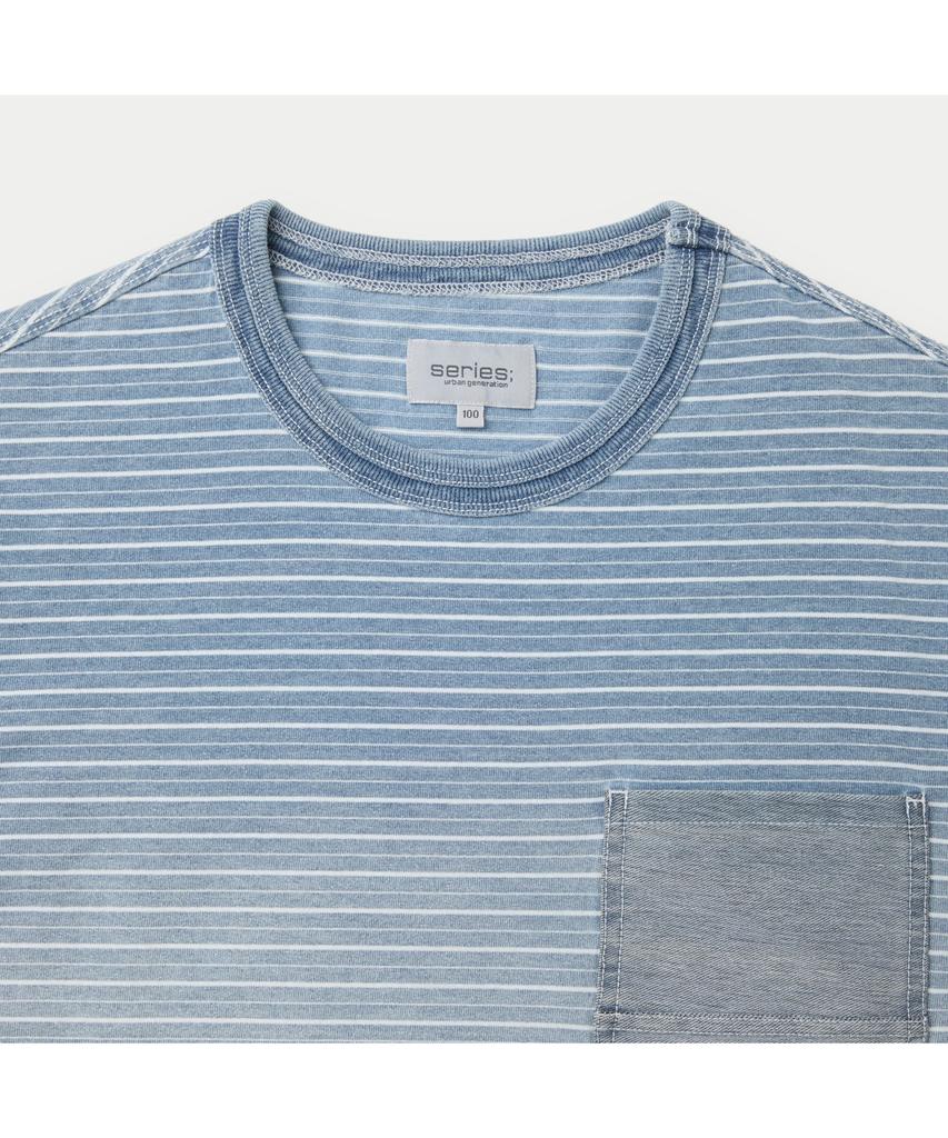 Silijeu Gradient Stripe Short Sleeve T-Shirt Satam26741Bux