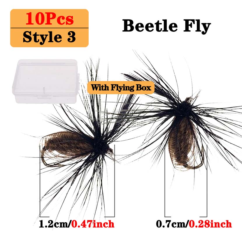5/10Pcs 10# High Quality Peacock Nymph Trout Fishing Flies Artificial Insect Bait Lure Fishing Tackle