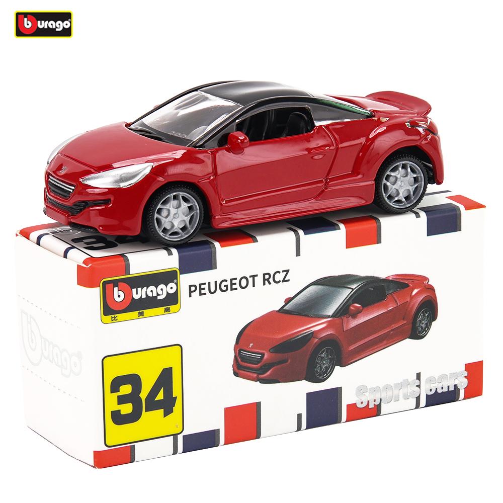 AABHT1 Bburago 1965 PONTIAC GTO Bugatti Lamborghini Cadillac Benz BMW Scale Car Model Replica Collection Kids Xmas Gift Toys for Boys