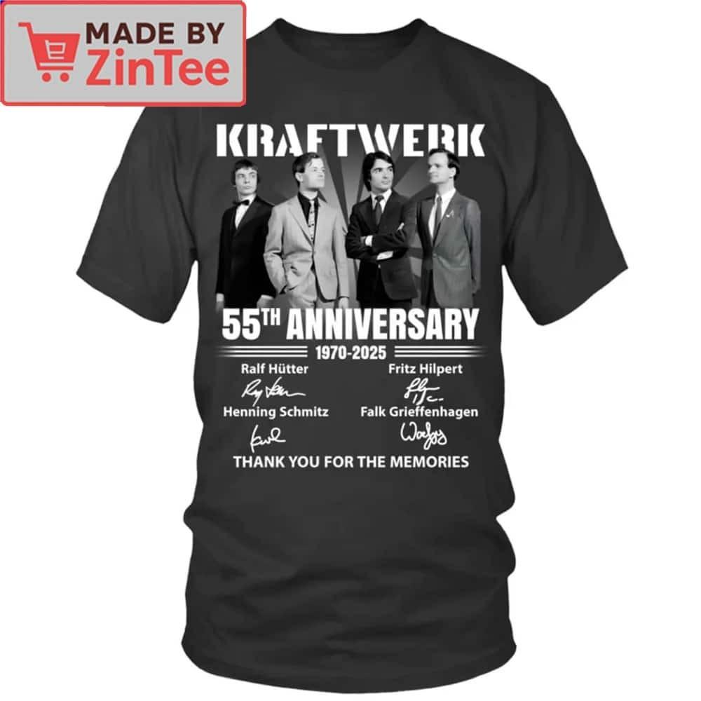 Kraftwerk 55th Anniversary 1970-2025 Thank You For The Memories Shirt AD338 Unisex T-Shirt M