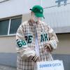 2024 Unisex Retro Plaid Baseball Jacket - Spring/Autumn Trend, Loose Fit, Hip Hop Style