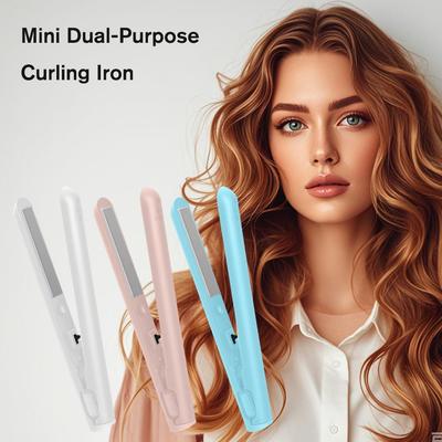 Dual Use Ceramic Hair Clippers Women's Straightening Ironing Hair Stick Damage Free Bangs Hair Accessories Salon Tools