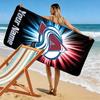 Name Custom Colorado Avalanche Logo Print Beach Towel, Large Soft Quick Dry Towel for Beach Camping Swimming