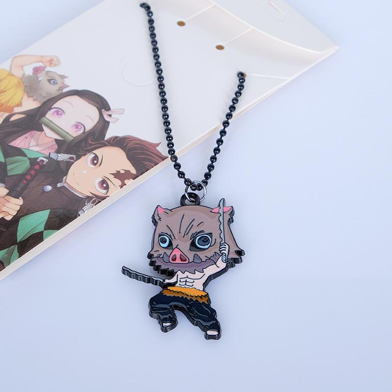 Demon Slayer Tanjiro, Sabito & Makomo Masks Keychain, Rabbit Necklace, Muzan