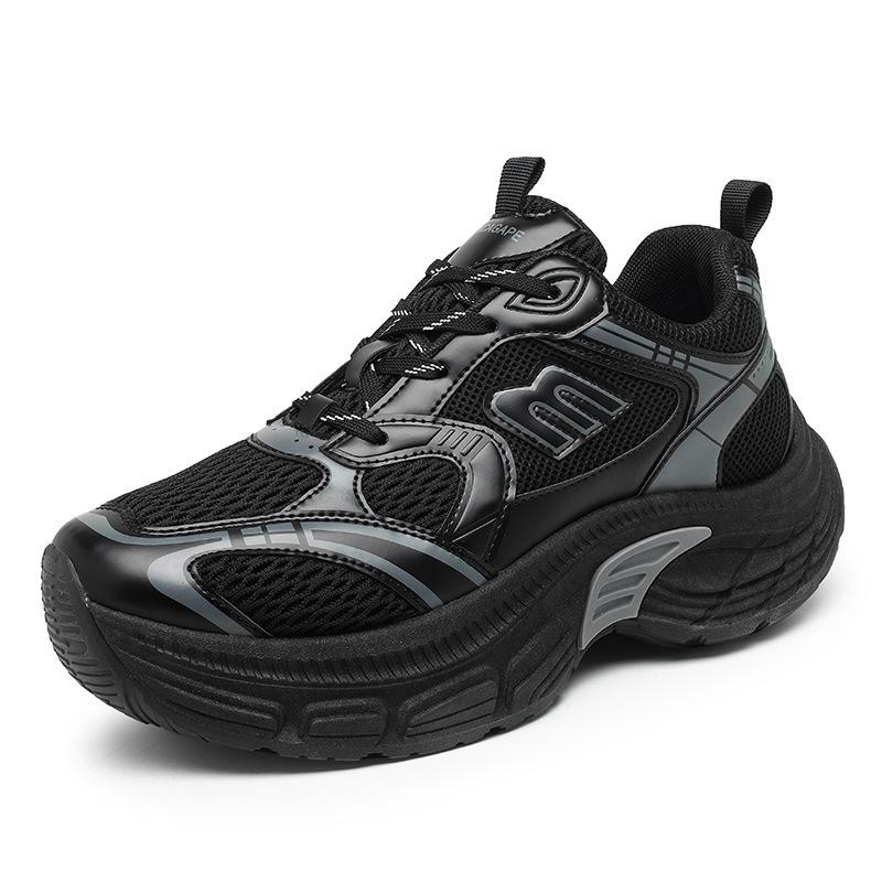 New Ins Dad Sneakers Trendy Shoes Korean Version Platform Student Breathable Mesh Shoes Men's Casual